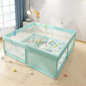 Vista de bebé segura y no deslizante Diseño de malla completa Centro de actividades para niños en interiores y exteriores Playpens Dark Green