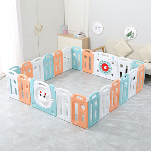 Playpen Playpen Playground plegable Playpen de la cerca de plástico para niños