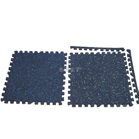 Esteras de rompecabezas de gimnasio negro de goma Eva Eva Eva