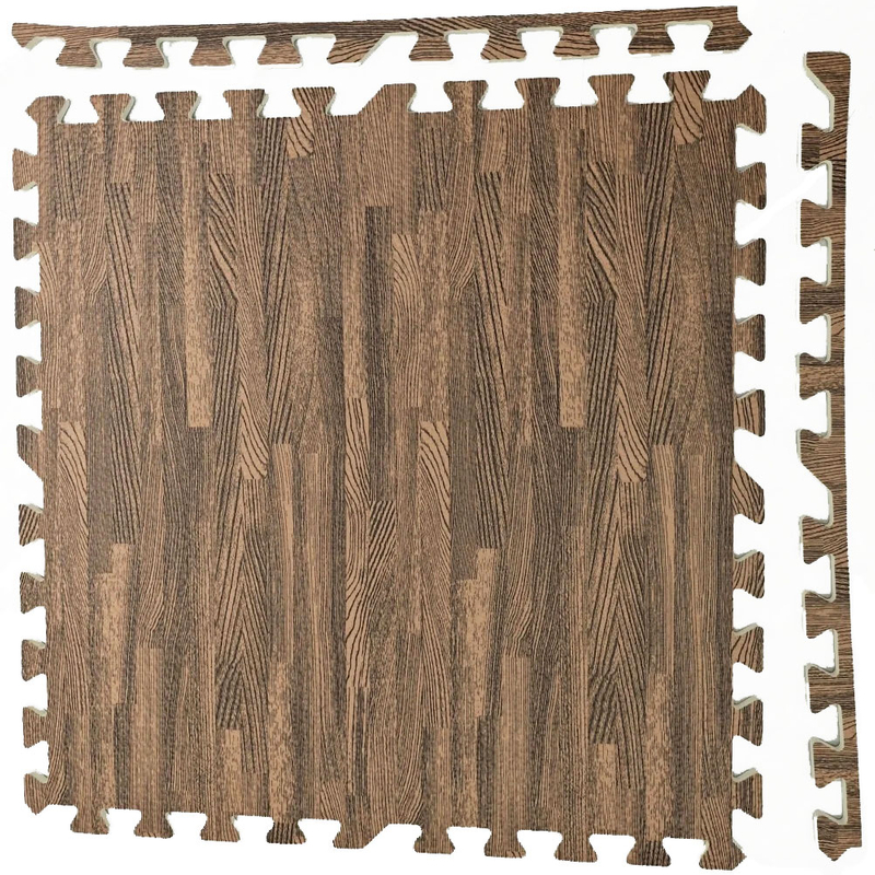 Alfombra de suelo de rompecabezas de grano de madera para decoración del hogar, dormitorio, sala de estar