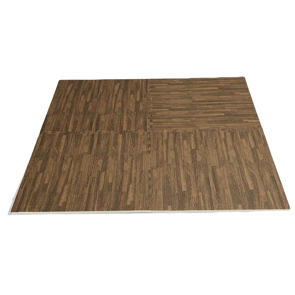 Juego de alfombrillas para suelo de baldosas de madera de espuma eva 60x60cm 