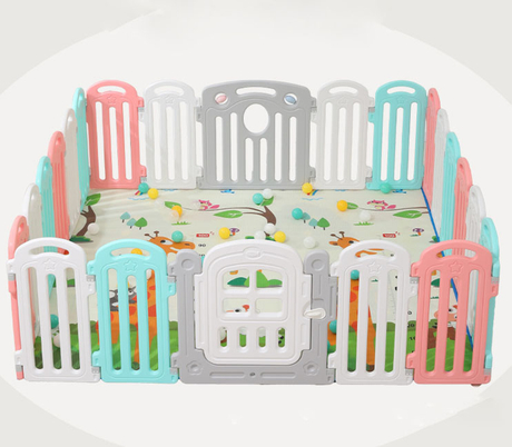 Memizo Luxury Kids Fence Outdoor Indoor Play Game Plastic Playpen