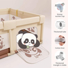 Memizo Portable Plegable Fence Epas ecológicas Panda Baby Playpen 