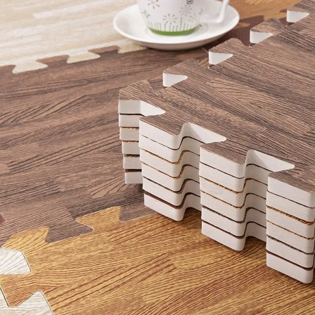 Alfombrillas de espuma EVA entrelazadas de madera no tóxica