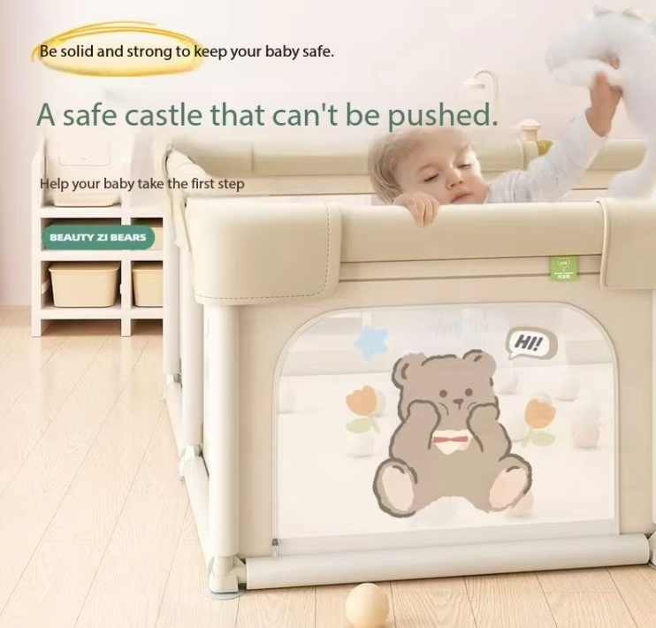 Memizo Cartoon Bear Fench Interior para niños Fence Meizi Bear Baby Playpen 