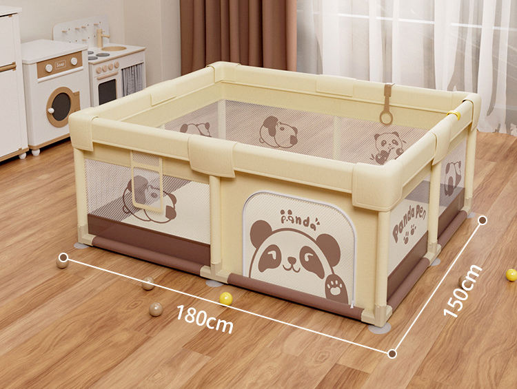 Memizo Portable Plegable Fence Epas ecológicas Panda Baby Playpen 