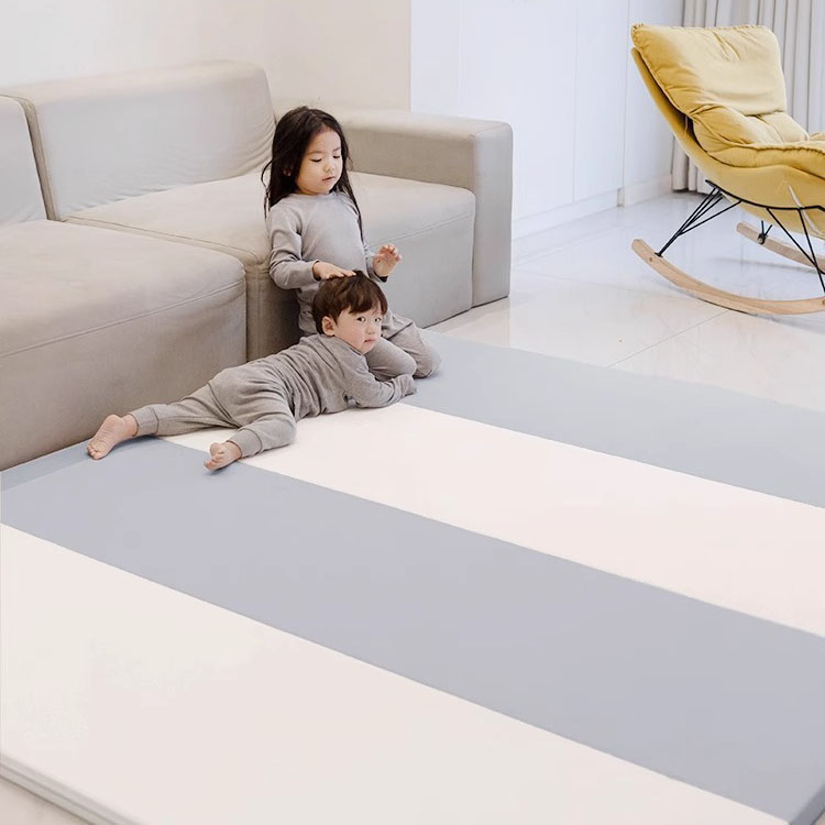 PU cuero impermeable a los niños juega estera de espuma xpe bebé plegable
