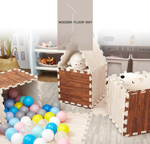 Alfombrillas de espuma Eva de grano de madera no tóxica personalizada para niños