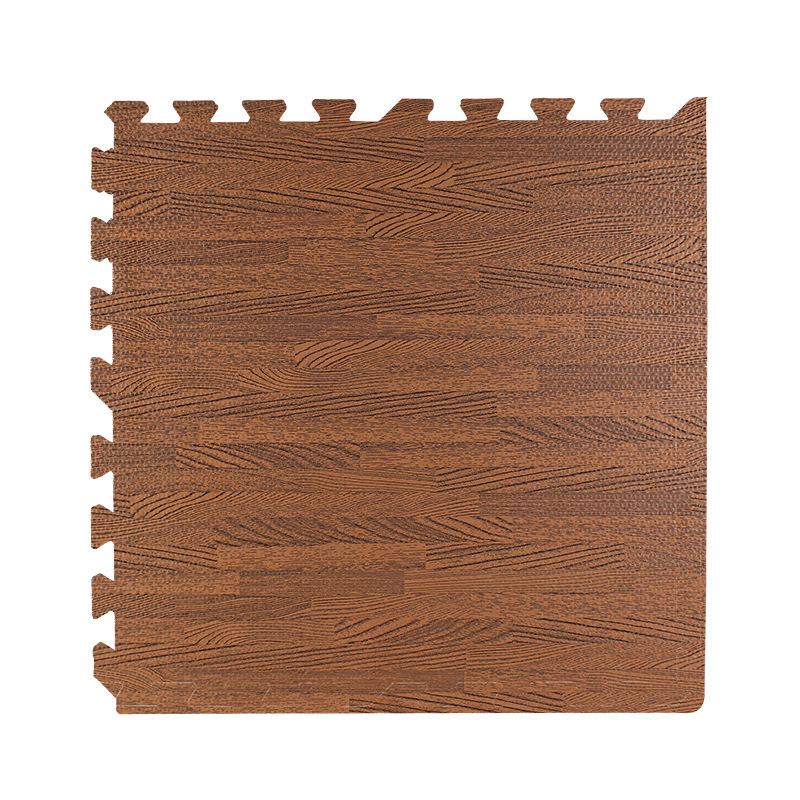 Madera de grano de madera Mat de 1/2-In Eva Foam Interlocking Floor de piso para la habitación de interior segura Piso de entrenamiento Playmat Playmat