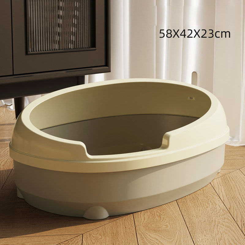 Producto de limpieza de mascotas Caja de baño de arena para gatos con primicia