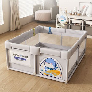 Memizo Durable Dristrated Fence Indoor Baby Ejercicio Surf Surfing Shark Playpen