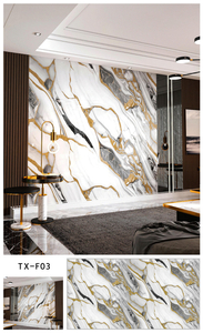Azulejos inteligentes de mármol de imitación de la cocina Las pegatinas de la pared de la pared de la ducha se pueden enrollar y personalizar en tamaño y grosor