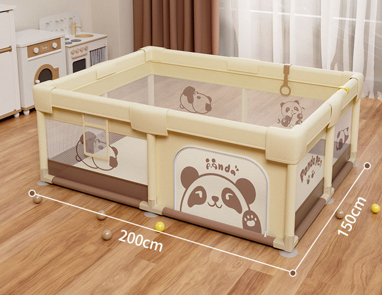 Memizo Portable Plegable Fence Epas ecológicas Panda Baby Playpen 