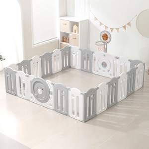 MEMIZO Niños Jugar Play Plastic Plazo Plazo de seguridad para bebés Pequeño oso marrón