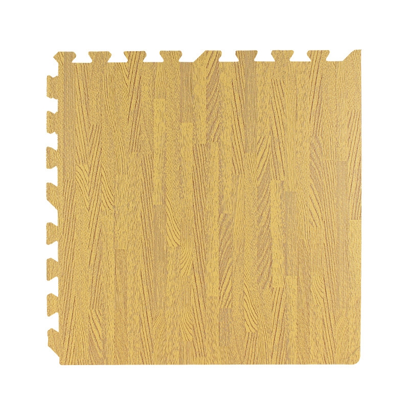Madera de grano de madera Mat de 1/2-In Eva Foam Interlocking Floor de piso para la habitación de interior segura Piso de entrenamiento Playmat Playmat