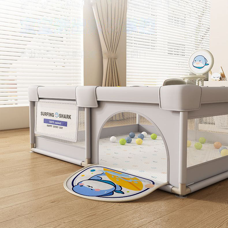Memizo Durable Dristrated Fence Indoor Baby Ejercicio Surf Surfing Shark Playpen