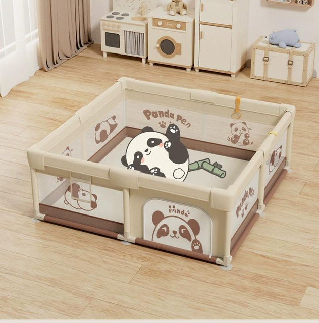 Memizo Portable Plegable Fence Epas ecológicas Panda Baby Playpen 