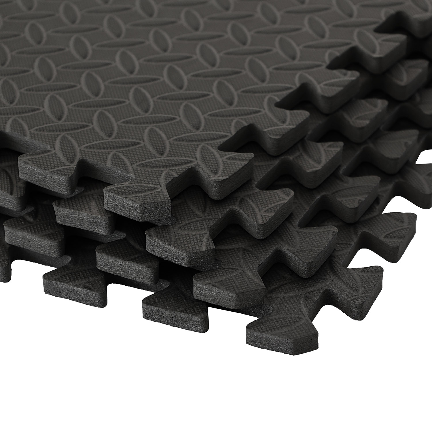 Juego de alfombrillas de espuma EVA Memizo de 6 piezas, color negro, 120 cm x 180 cm