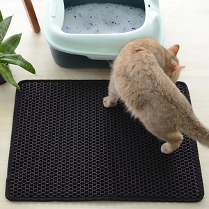 Mat de arena para gato Doble capa impermeable a prueba de orina EVA 