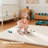 PU cuero impermeable a los niños juega estera de espuma xpe bebé plegable