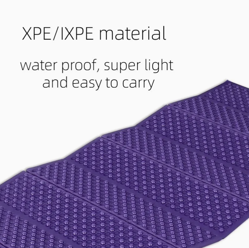 Colchón para acampar al aire libre a prueba de humedad portátil de espuma IXpe colchoneta plegable