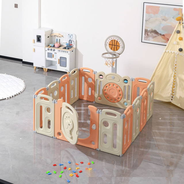 MEMIZO CLUJA COLORIFICA COLLECHE HDPE Elefante plegable Playpen para bebés