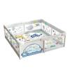 Memizo Bebes Interior Playground Agua Puminando ballena Soft Baby Playpen