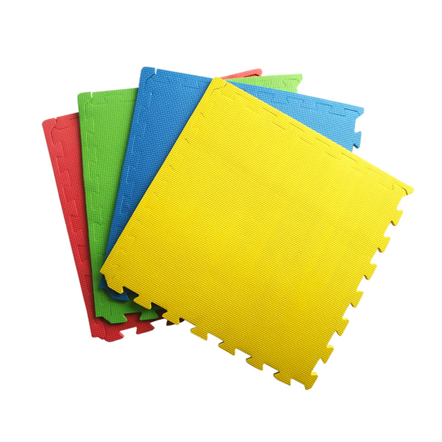 Memizo Esterilla entrelazada de espuma EVA para ejercicio, juego de 8 alfombrillas de colores para el suelo, 100cm x 200cm