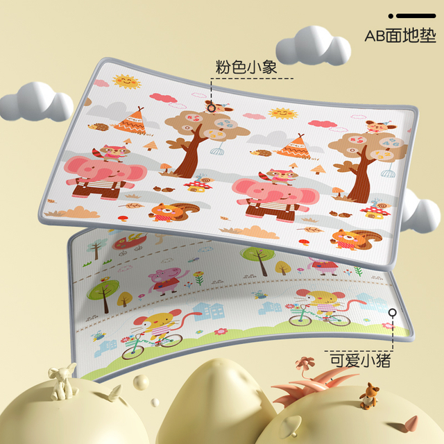 Impermeable XPE Rolling Baby Play Mat Care Soft Crawling Picnic Mat