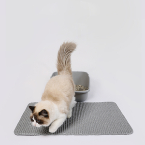 Estera de arena para gato de doble capa impermeable