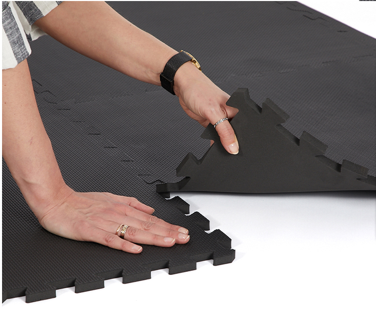 Equipo de gimnasia Interlocking Mat de ejercicio de espuma de espuma suave de Eva 