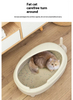 Producto de limpieza de mascotas Caja de baño de arena para gatos con primicia