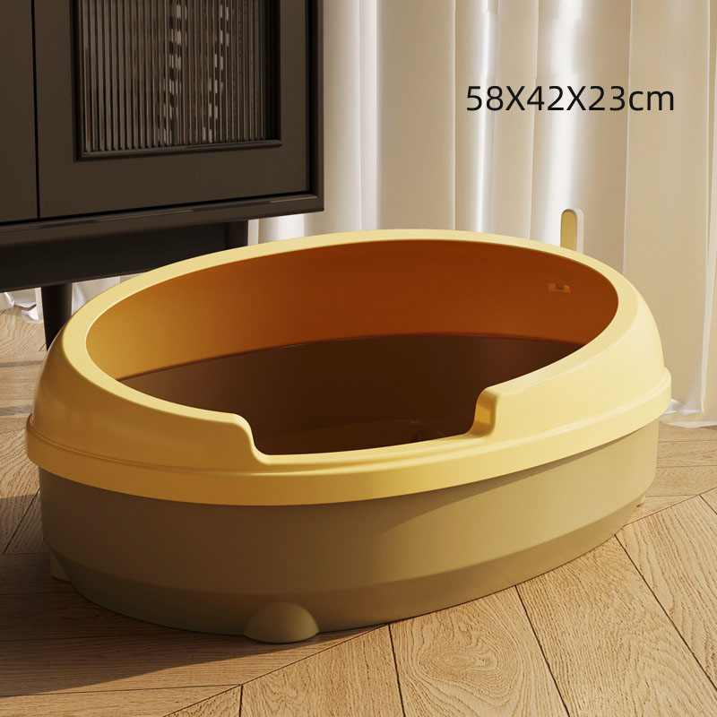 Producto de limpieza de mascotas Caja de baño de arena para gatos con primicia