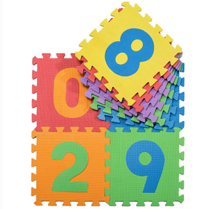 Venta al por mayor de fábrica ABC Números de cartón Patrón impreso Eva Foam Baby Puzzle Play Mat