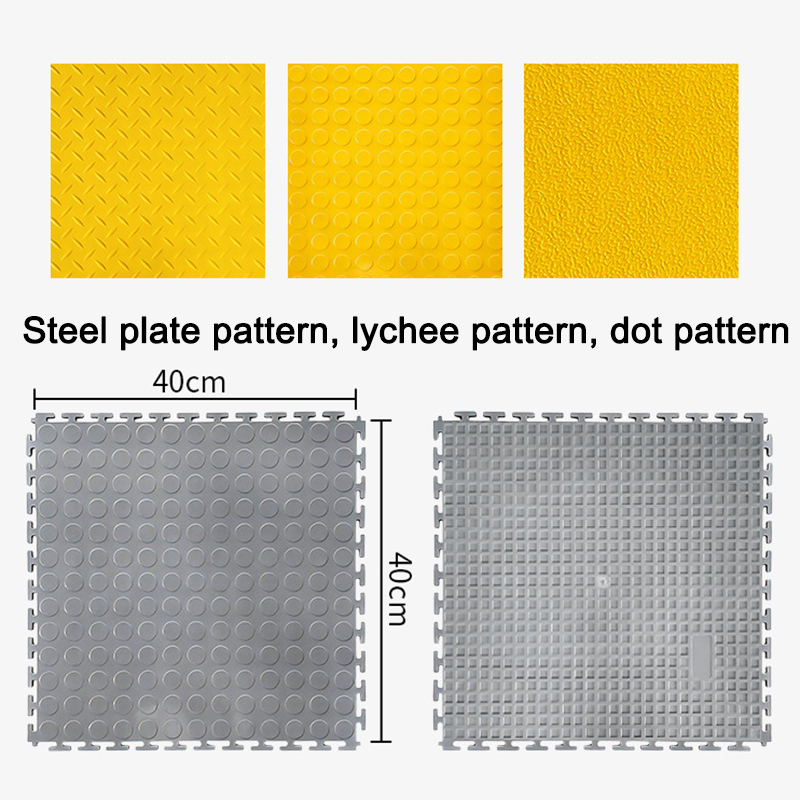  Alfombrilla de empalme de plástico de PVC resistente al agua, gruesa, antideslizante, ignífuga e impermeable para taller, almacén y garaje
