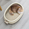 Fabricante Ventas directas Cajón de arena para gatos de gato de gato semi encerrado