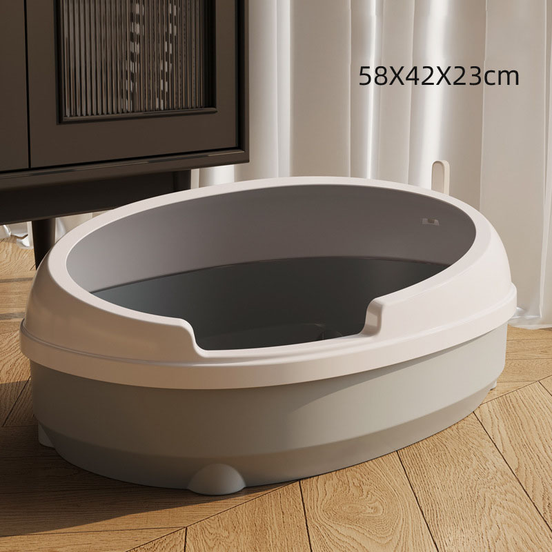 Producto de limpieza de mascotas Caja de baño de arena para gatos con primicia