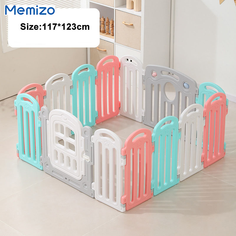 Memizo Luxury Kids Fence Outdoor Indoor Play Game Plastic Playpen