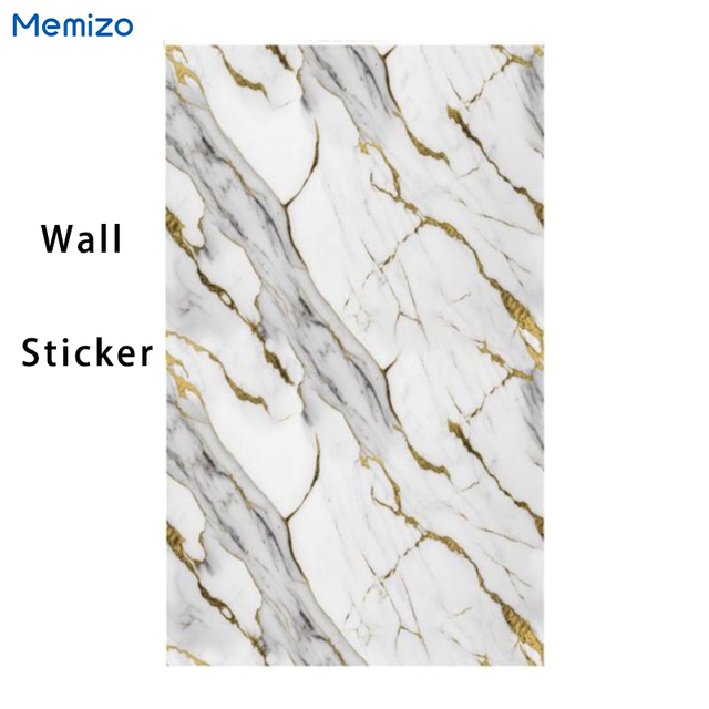 Azulejos inteligentes de mármol de imitación de la cocina Las pegatinas de la pared de la pared de la ducha se pueden enrollar y personalizar en tamaño y grosor