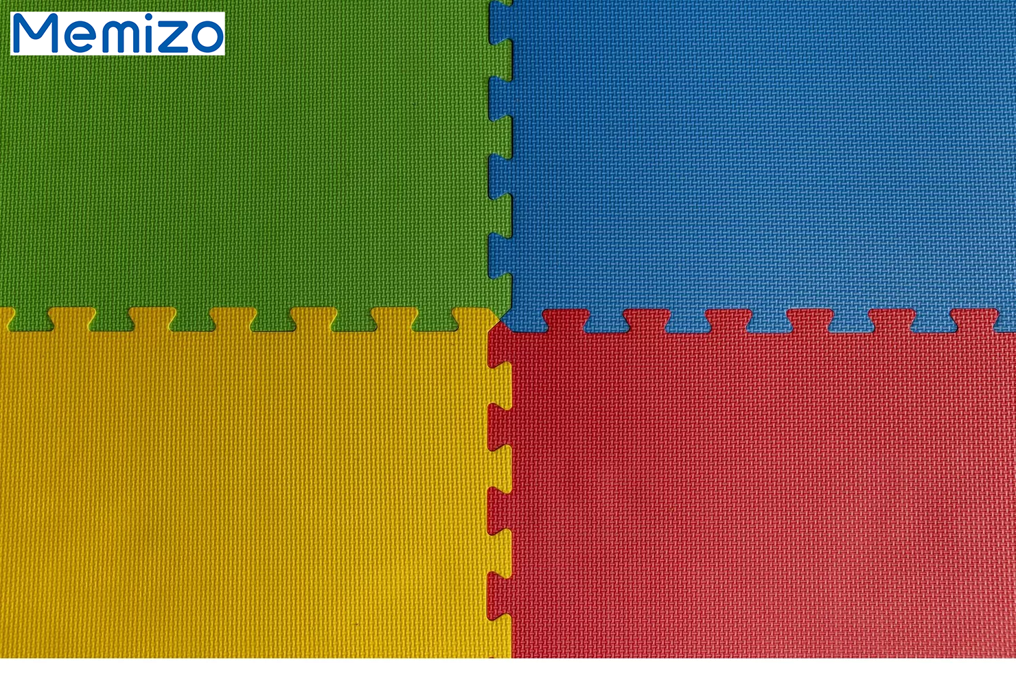 Memizo Esterilla entrelazada de espuma EVA para ejercicio, juego de 8 alfombrillas de colores para el suelo, 100cm x 200cm