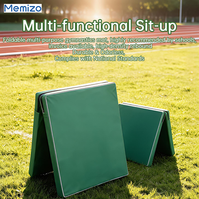 Estera portátil para abdominales para gimnasia, estera de entrenamiento con absorción de impactos para yoga y entrenamiento