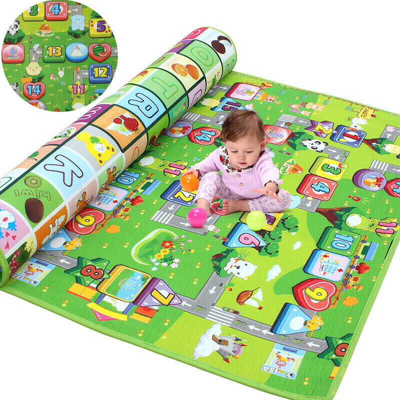 Rolling Baby Play Mat Patrón de doble cara impermeable Mat