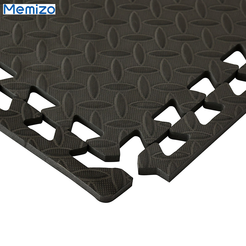 Juego de alfombrillas de espuma EVA Memizo de 6 piezas, color negro, 120 cm x 180 cm