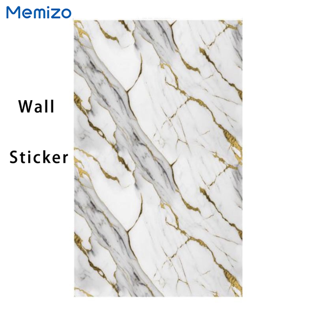Azulejos inteligentes de mármol de imitación de la cocina Las pegatinas de la pared de la pared de la ducha se pueden enrollar y personalizar en tamaño y grosor