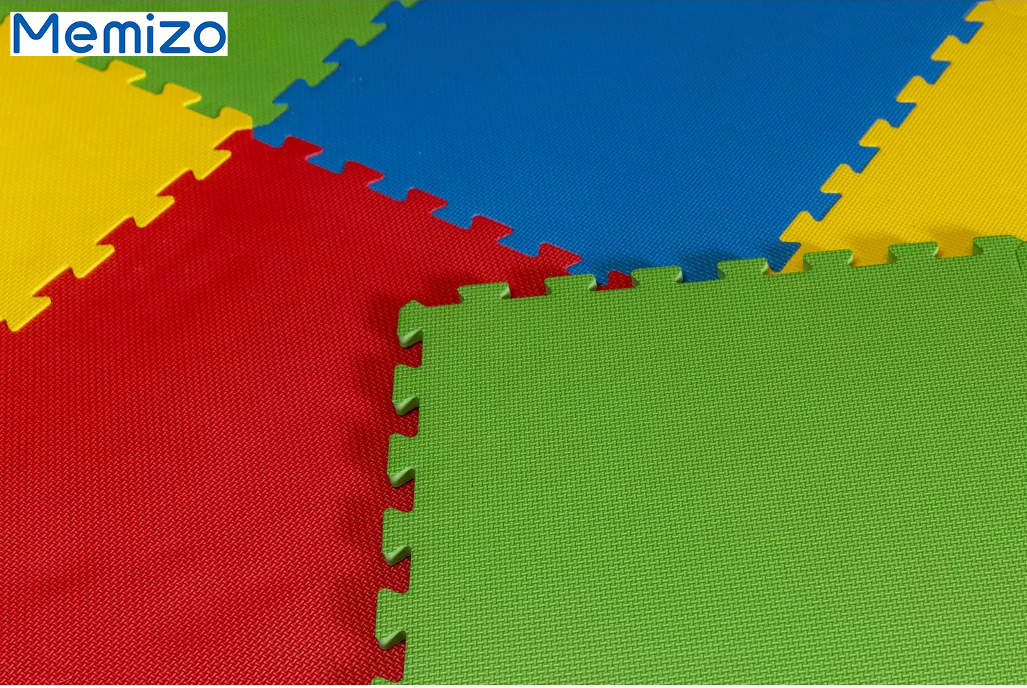 Memizo Esterilla entrelazada de espuma EVA para ejercicio, juego de 8 alfombrillas de colores para el suelo, 100cm x 200cm