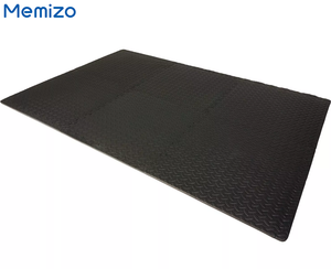 Juego de alfombrillas de espuma EVA Memizo de 6 piezas, color negro, 120 cm x 180 cm
