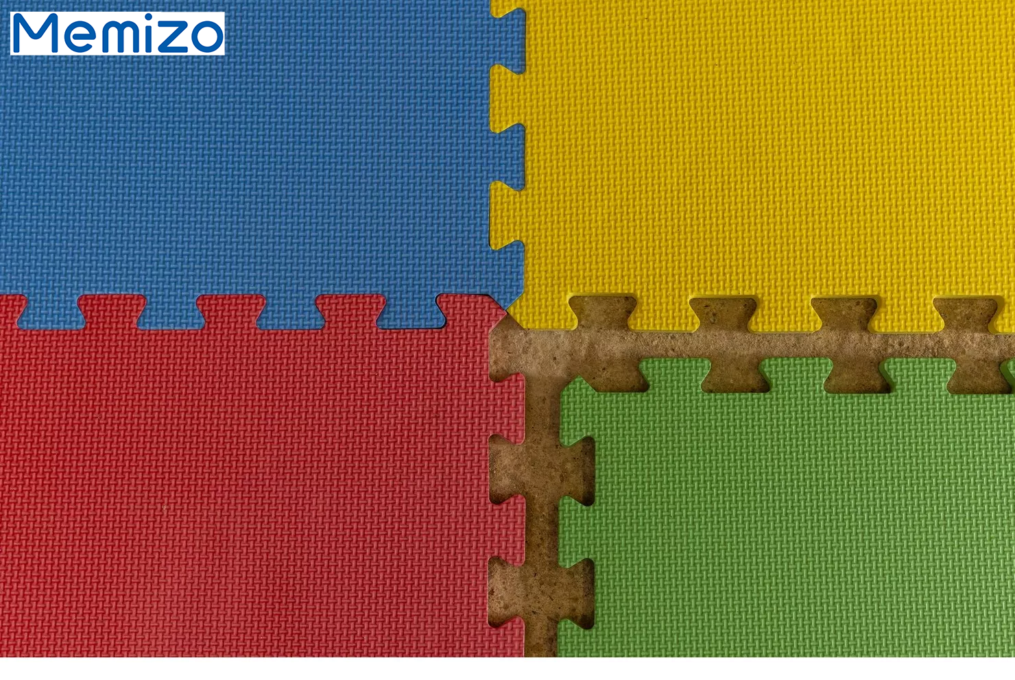 Memizo Esterilla entrelazada de espuma EVA para ejercicio, juego de 8 alfombrillas de colores para el suelo, 100cm x 200cm