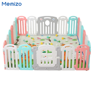 Memizo Luxury Kids Fence Outdoor Indoor Play Game Plastic Playpen